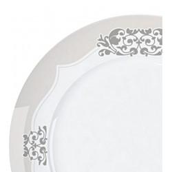 Prato Sobremesa 21,5cm Versa Perola Porcelana Germer